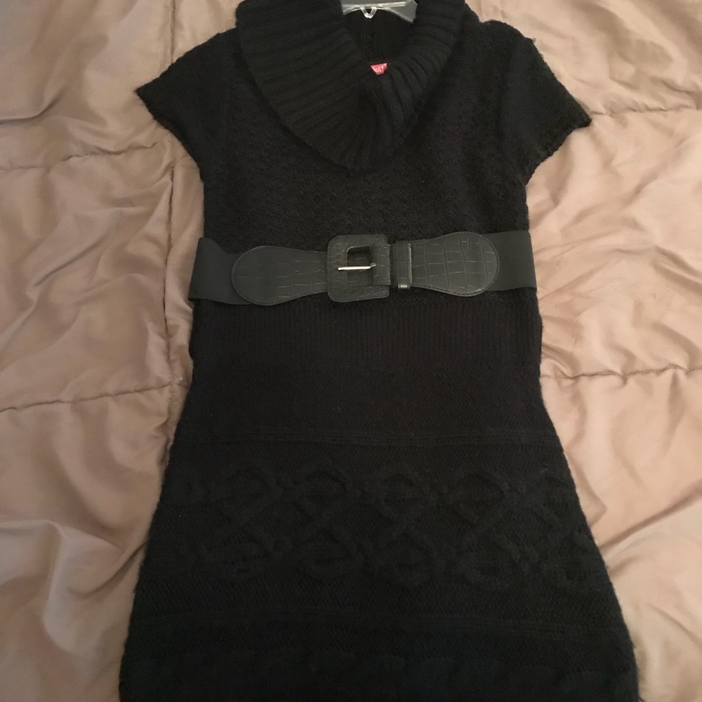 Black sweater tunic/dress